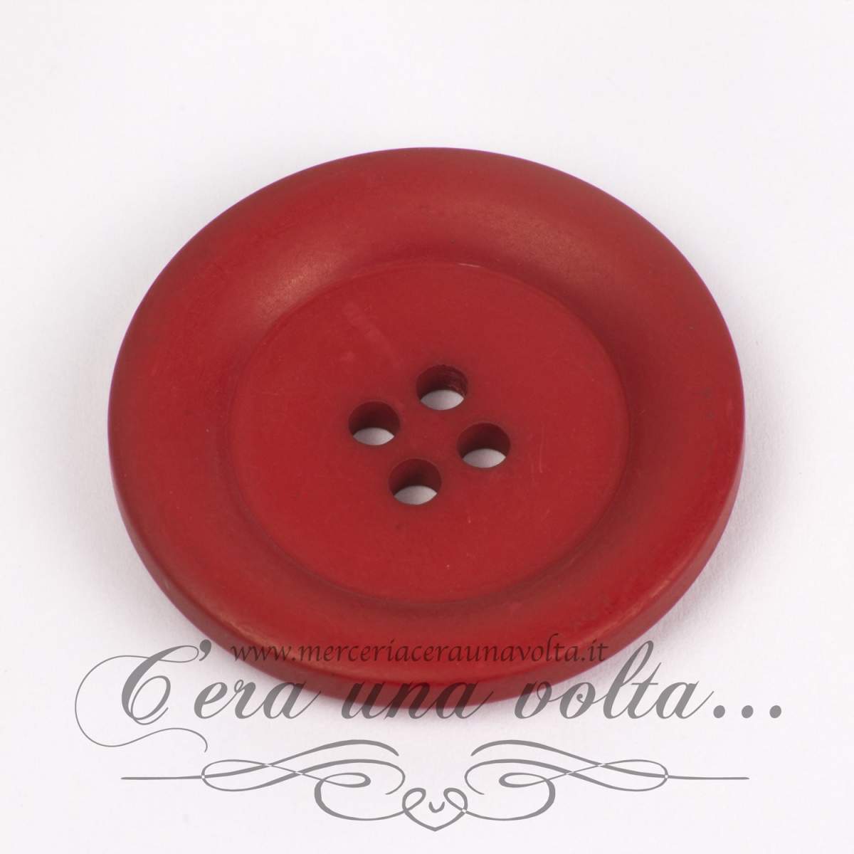 Bottone colorato 35 mm Rosso